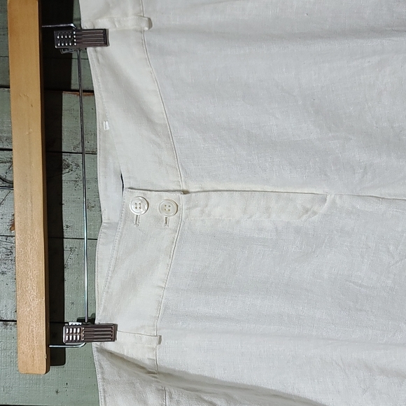 Script 100% linen capris - Picture 2 of 7